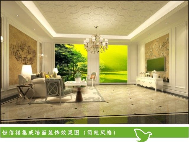 恒信福竹木纤维集成墙面 环保建材新趋势，打造绿色健康家